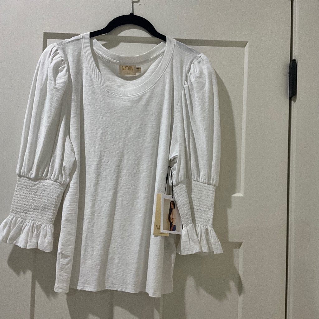 Nation Ltd Xl White Tee With Tags